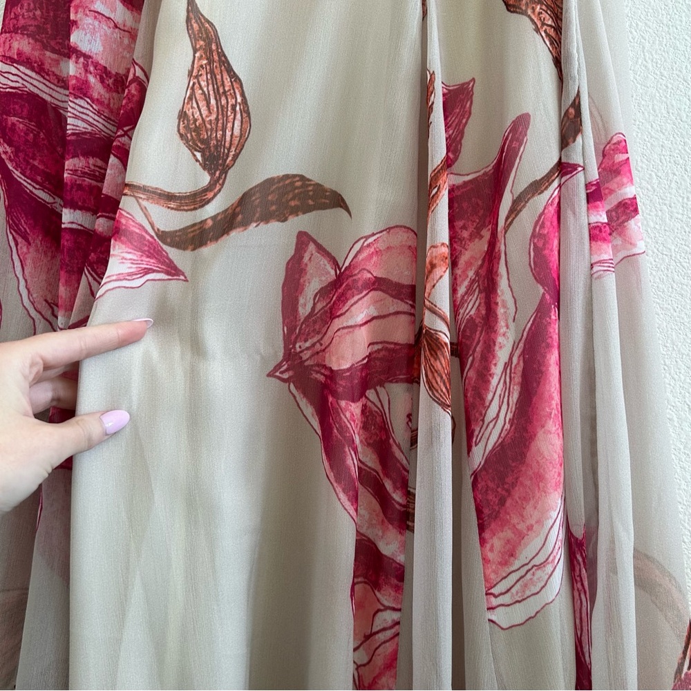 Rococo Sand White Pink Maxi Dress NEW - Picture 6 of 13